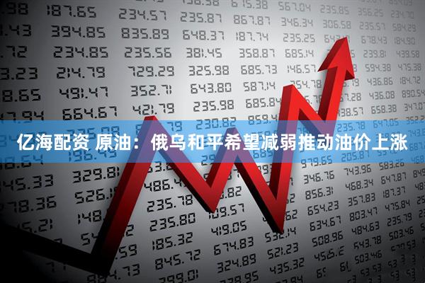 亿海配资 原油：俄乌和平希望减弱推动油价上涨