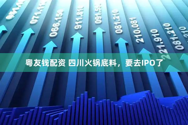 粤友钱配资 四川火锅底料，要去IPO了