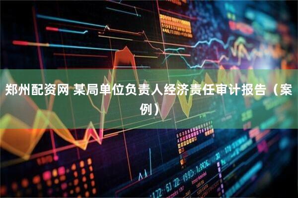 郑州配资网 某局单位负责人经济责任审计报告（案例）